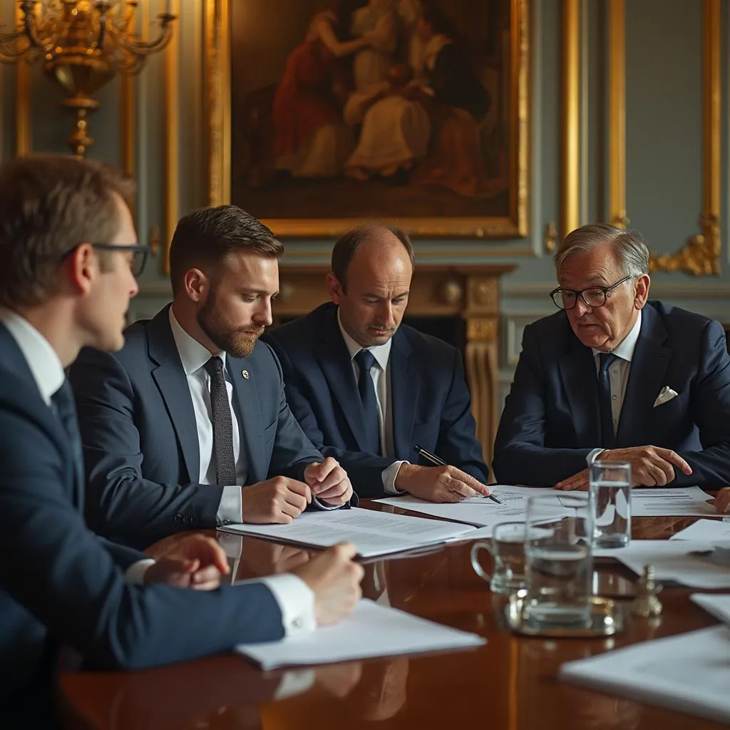 Reunión ejecutiva con cliente