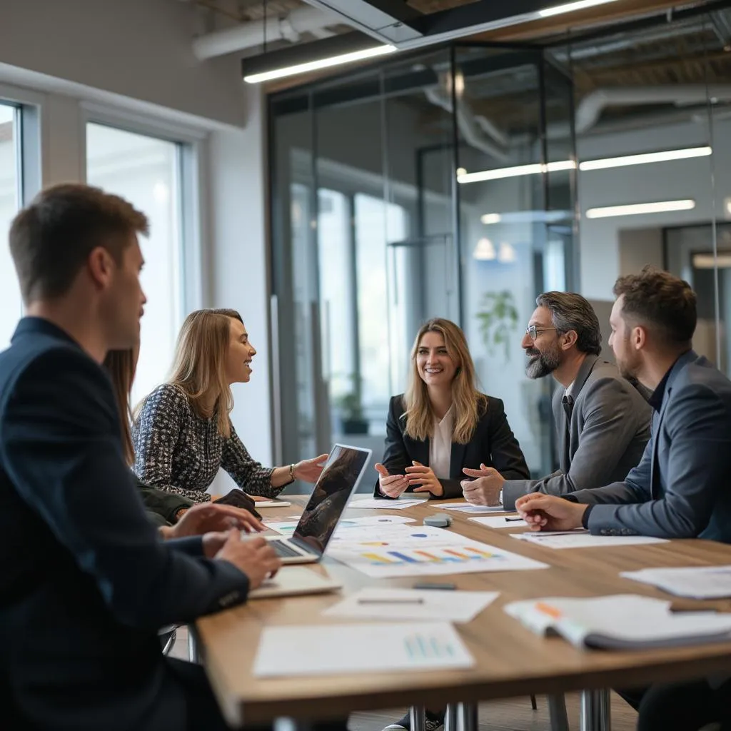 Equipo de ConsultEx en una reunión estratégica